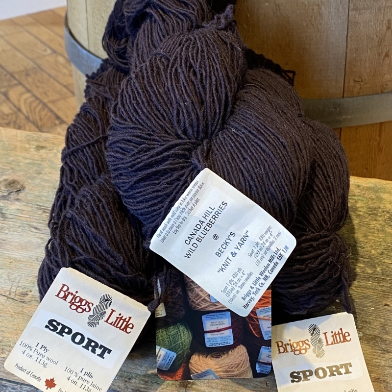 Canada Hill Wild Blueberries 1-Ply Sport Wool CLEARANCE $3.50!!