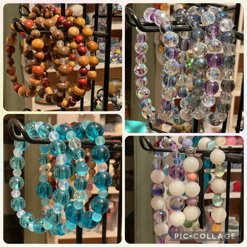 Chunky 1 of a Kind GemStone & Italian Beaded Bracelets