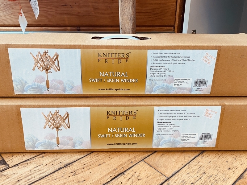 Knitters Pride Natural Wood Swift / Skein Winder ONLY 1 left!!!